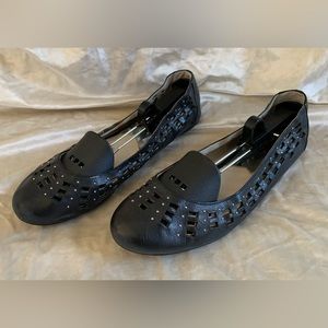 Michael Kors Black Leather Flats